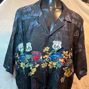 Black print Hawaiian lei with cars